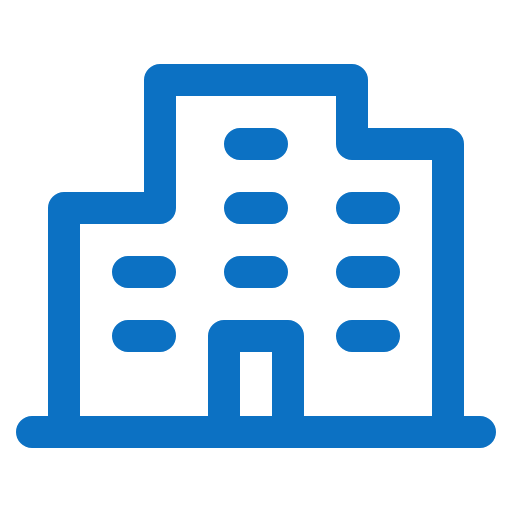 Building Icon Blue