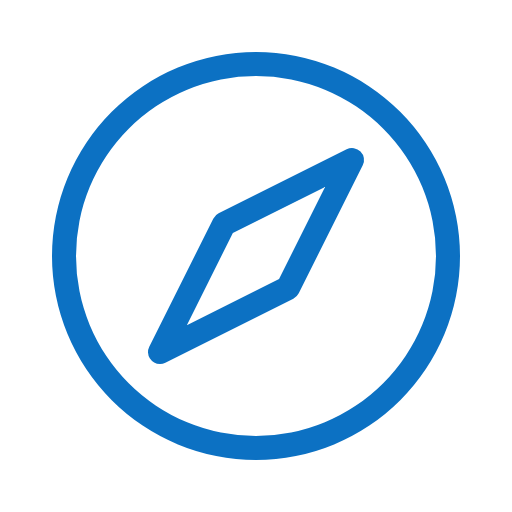 Compass Icon blue